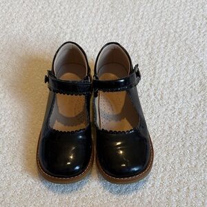 Elephantito Black Patent Mary Jane Girls Dress Shoes